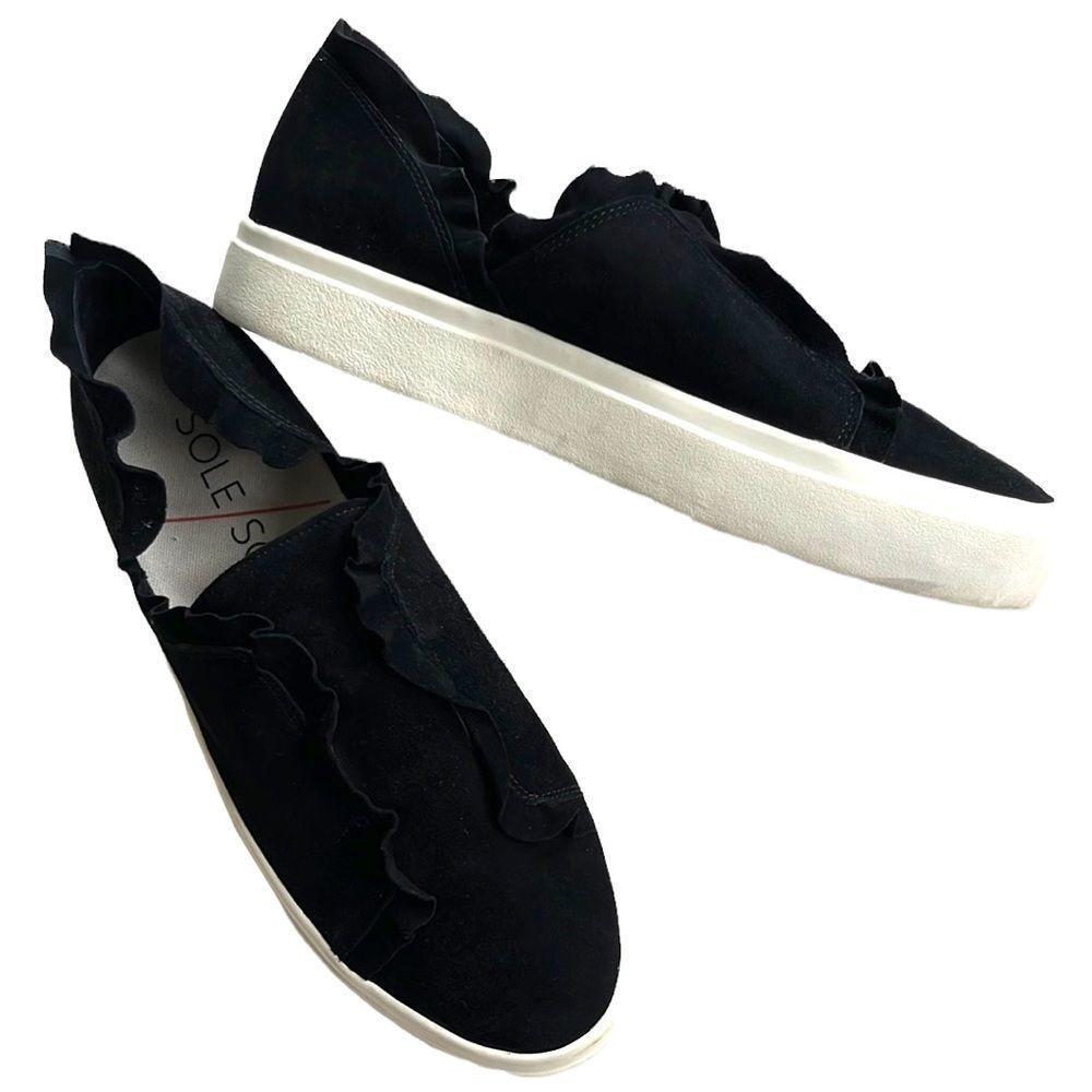 EUC Sole Society leather slip-on sneakers